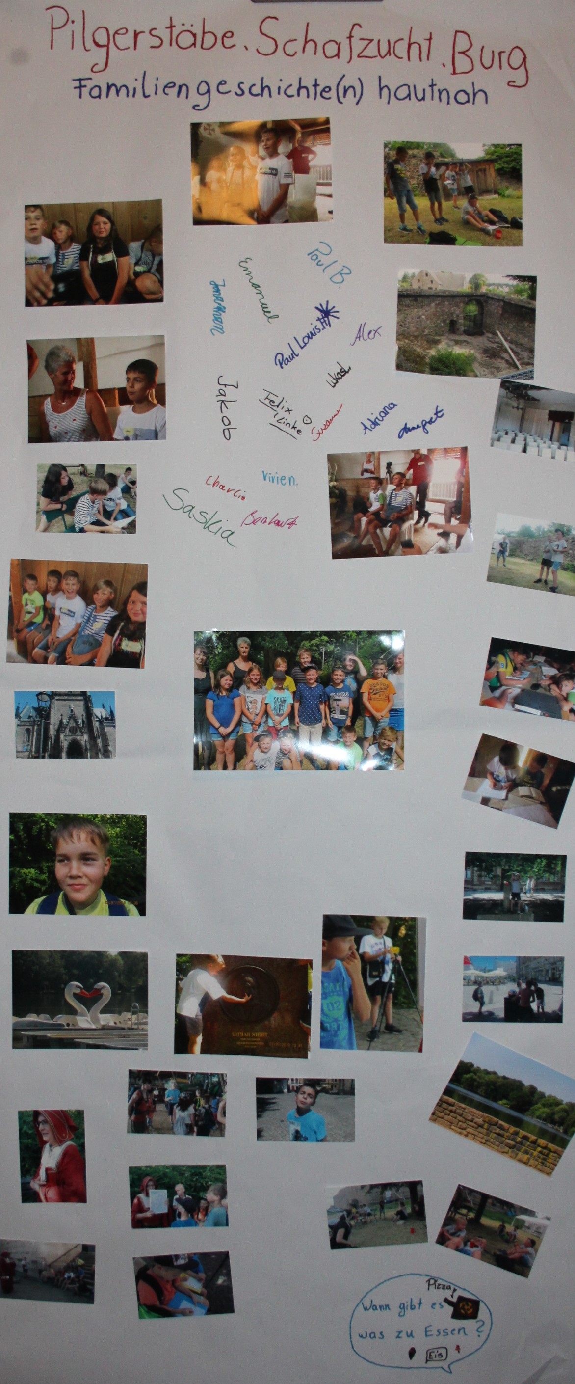 Das Banner zeigt Fotos, die im Projekt entstanden sind.